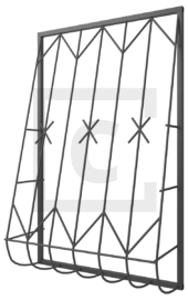 Решётка на окно сварная дутая 2-2