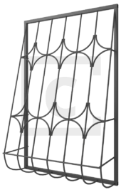 Решётка оконная дутая 2-38