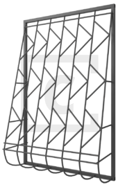 Решётка на окно сварная дутая 2-61
