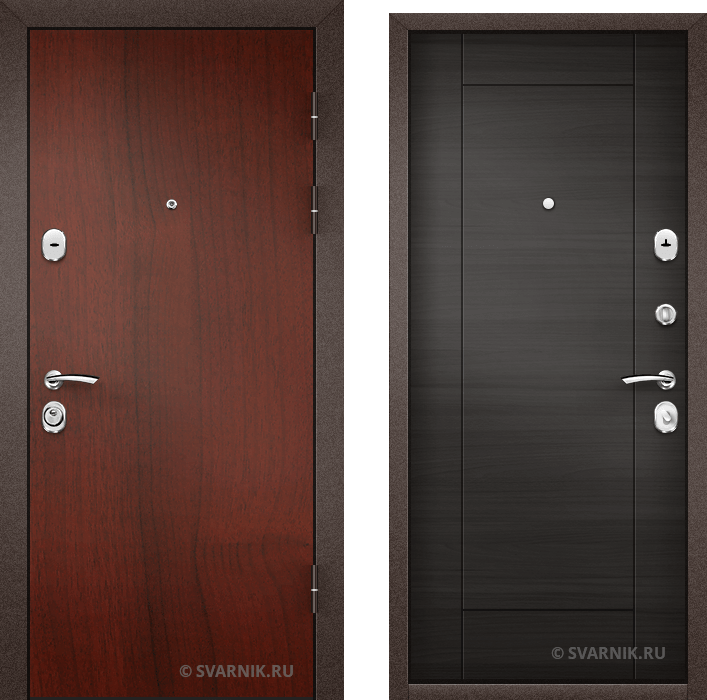 Дверь металлическая с замками KALE в коттедж ламинат - винорит